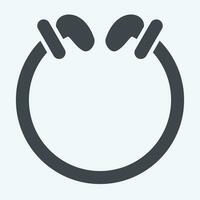 Icon Torg. related to Celtic symbol. glyph style. simple design editable. simple illustration vector