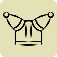 Icon Helmet 3. related to Celtic symbol. hand drawn style. simple design editable. simple illustration vector