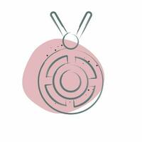 Icon Necklace. related to Celtic symbol. Color Spot Style. simple design editable. simple illustration vector