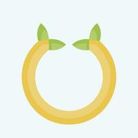 Icon Horseshoe. related to Celtic symbol. flat style. simple design editable. simple illustration vector
