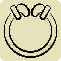 Icon Torg. related to Celtic symbol. hand drawn style. simple design editable. simple illustration vector