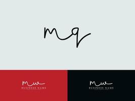 elegante mq firma letra logo, moderno mq logo icono para negocio vector