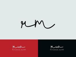 Initial Rm Logo Letter, Monogram RM Signature Logo Vector For You