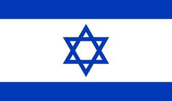 israel flag. National flag of israel. Vector illustration