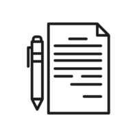 paper and pen icon transparent background png