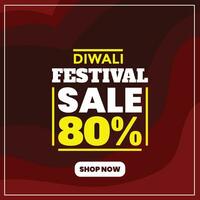 vector flat design Diwali Festival Sale concept template background