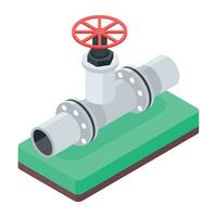 Plumbing Supplies Isometric Icon vector