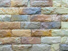 moderno Roca ladrillo pared antecedentes. Roca textura. foto