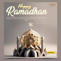 Ramadan kareem traditionnel islamique Festival religieux social médias bannière psd