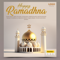 Ramadan kareem traditional islamic festival religious social media banner psd