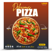 Food social media post template. high resolution. Set of square banner template design for food post. Suitable for Social Media Post restaurant and culinary. for post, web, ad. psd