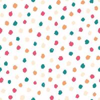 christmas seamless pattern with colorful paint brush dots for wallpaper, scrapbooking, stationary, textile prints, wallpaper, gift wrapping paper, packaging, etc. EPS 10 vector