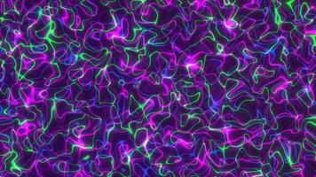 Flüssigkeit Neon- Linie abstrakt Hintergrund Animation video