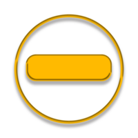 Yellow buttons illustration isolated transparent png