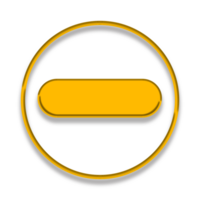 amarillo botones ilustración aislado transparente png