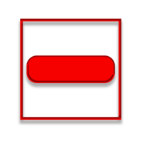 illustration de une rouge bouton png