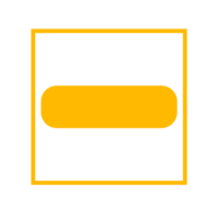 Yellow buttons illustration isolated transparent png