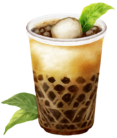 Bubble milk tea. AI Generative png