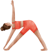 yoga pose, aquarelle yoga png