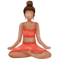 yoga pose, aquarelle yoga png