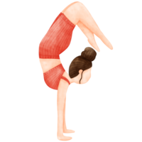 Yoga Pose, Aquarell Yoga png