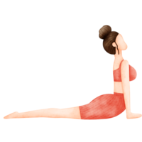 yoga posa, acquerello yoga png