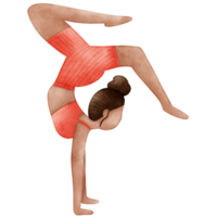 yoga pose, acuarela yoga png