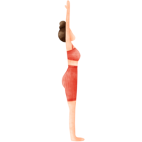 yoga pose, acuarela yoga png