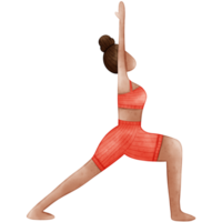 yoga pose, aquarelle yoga png