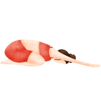 yoga pose, aquarelle yoga png