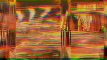 vj lus een kleurrijk abstract beeld van een kamer met een venster video