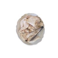 plato de perca filete en blanco- png