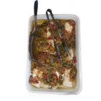 estofado bacalao con vegetales y hierbas- png