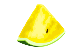 yellow watermelon with a transparent background png