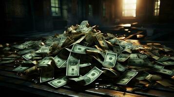 money pile background photo