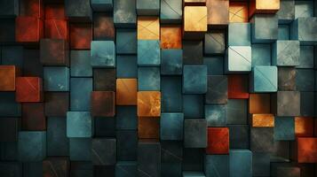 full color geometric background photo