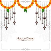 contento diwali indio festival celebracion elegante antecedentes vector