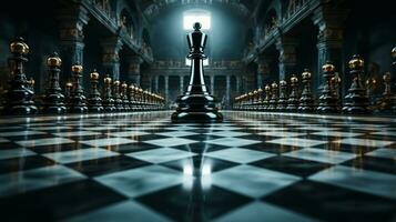 Chessboard background white black photo