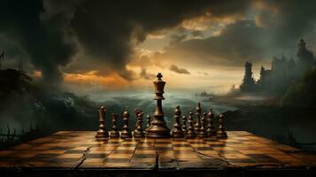 Chessboard background white black photo