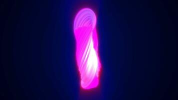 abstrakt lila energi magi ljus lysande spinning ringa av rader, bakgrund video