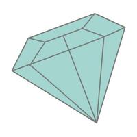 azul diamante, raro piedra preciosa. plano estilo vector ilustración. precioso piedra, brillante azul, gemológico tesoro, Exquisito joya, azul diamante brillar, valioso joya. diseño elemento aislado en blanco