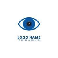 Abstract eye icon logo vector