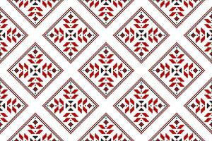 tela mexicano estilo. geométrico étnico flor sin costura modelo tradicional. azteca tribal ornamento impresión. vector