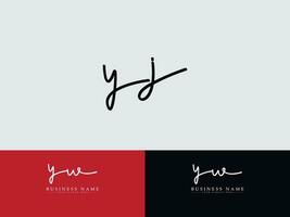 inicial yj firma letra logo, moderno yj logo icono vector Arte