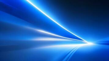 Blue smooth abstract background with shining light ai generative photo