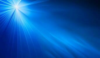 Blue smooth abstract background with shining light ai generative photo