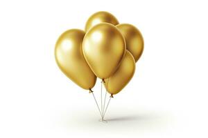 Birthday balloon flying for party and celebrations. AI Generated photo