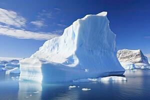 Iceberg in Greenland. AI Generated photo