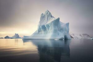Iceberg in Greenland. AI Generated photo