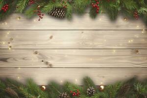 Christmas and New Year background. AI Generated photo